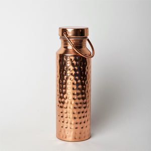 Copper Bottle 650 ml, Hammered Traveller