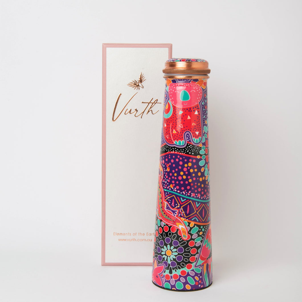 Slim Copper Bottle 750 ml,  Earth